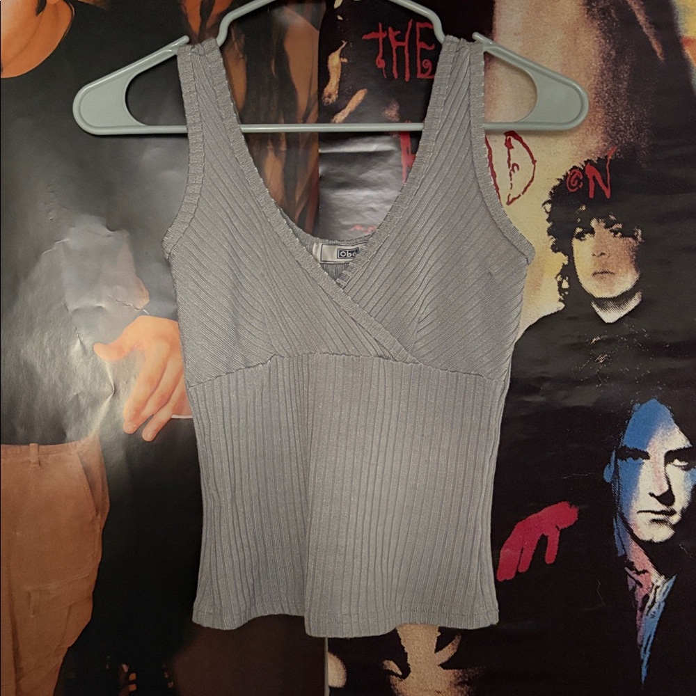 Y2K VINTAGE gray tank top